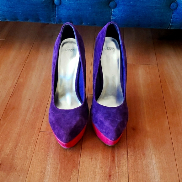 ASOS Color Block Platform Heels - Picture 2 of 5